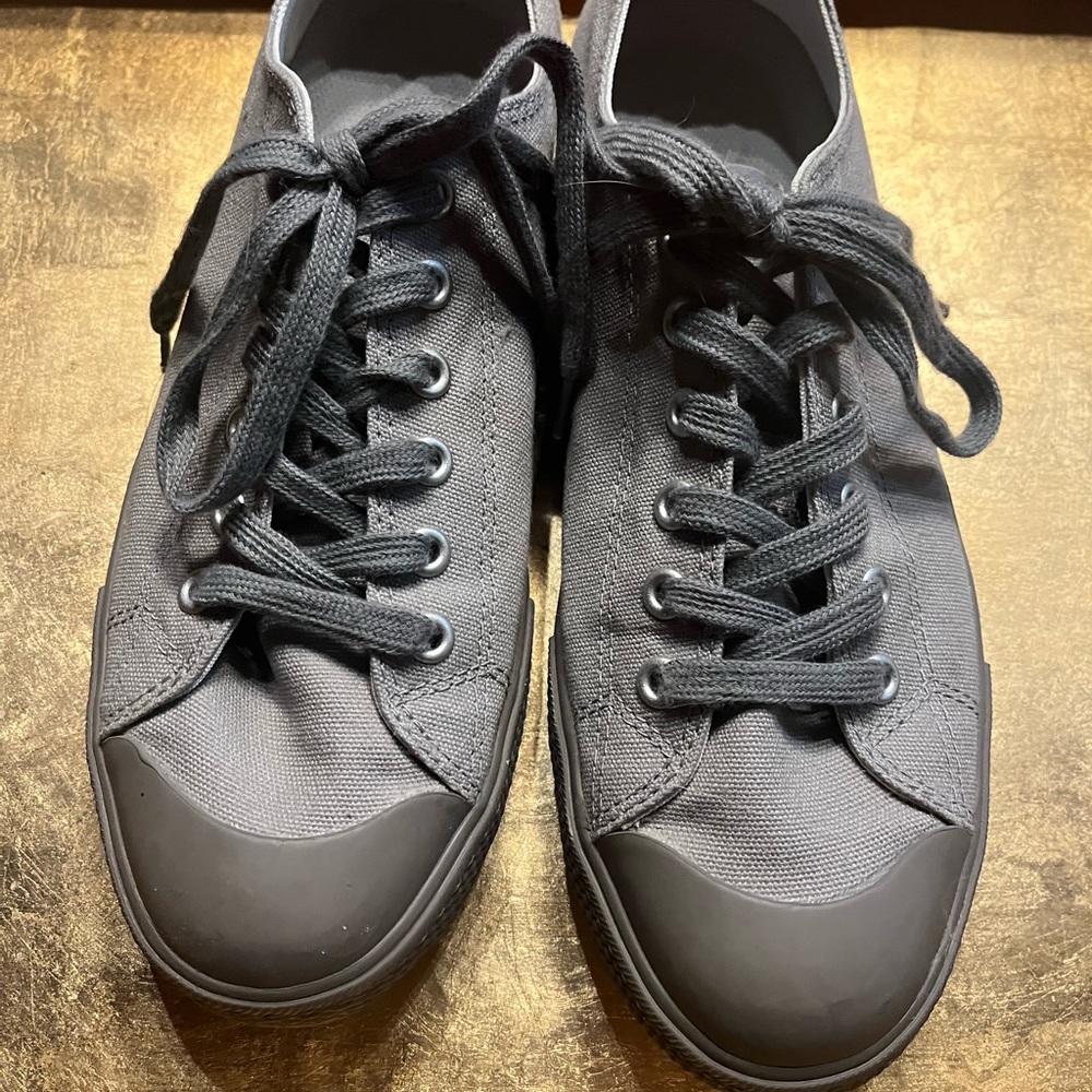 Muji Charcoal Canvas Sneakers